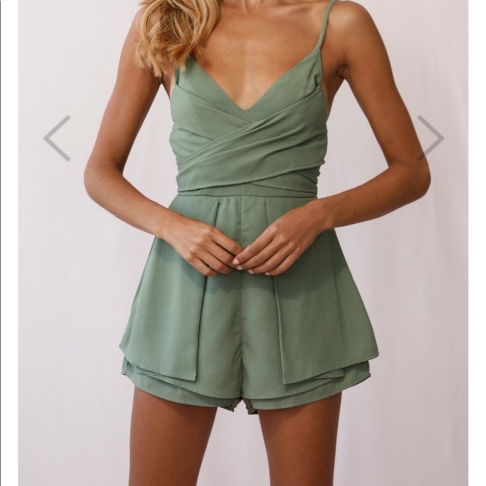 Olive Green Romper